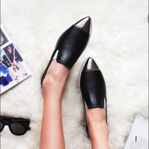 Miu Miu Metal Cap Black Leather Slip-On Sneakers - Picture 9 of 10